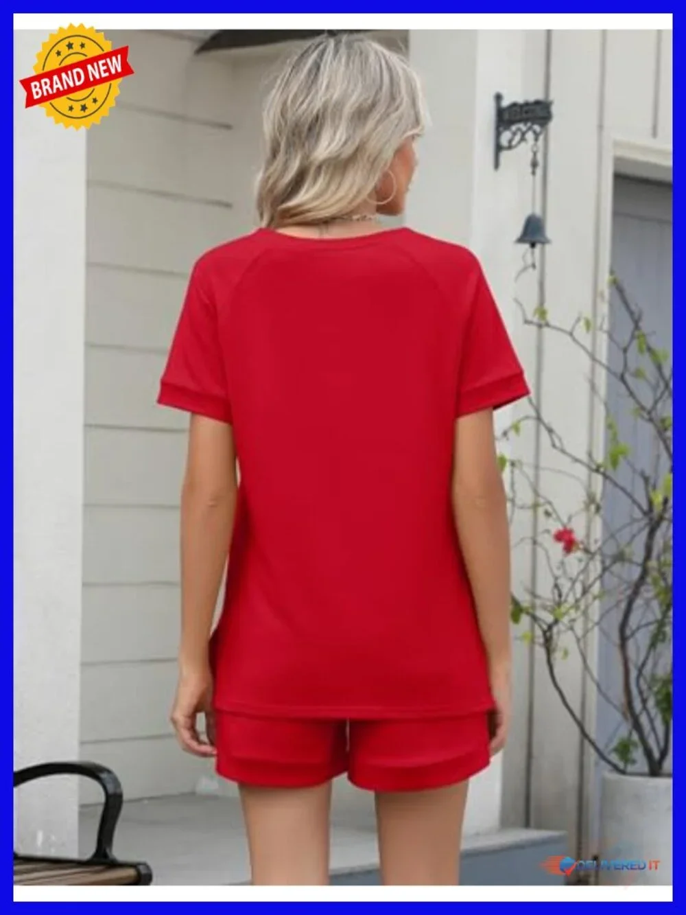 Two Piece Lounge Set Shorts Set Matching Sweatsuit